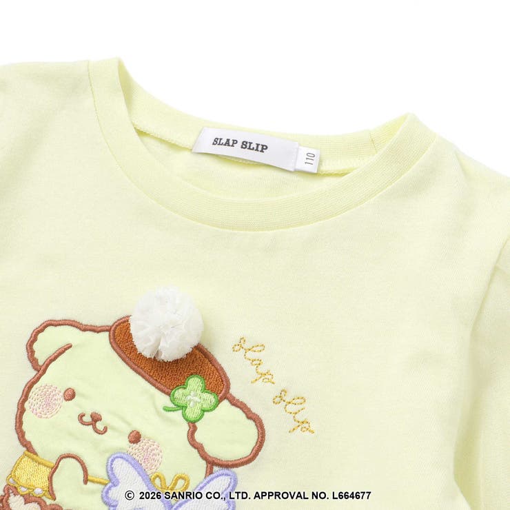 シナモロールポムポムプリンフロントプリント袖チュールTシャツ(80~130cm) | SLAP SLIP | 詳細画像13 