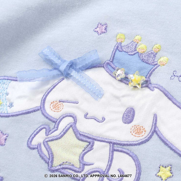 シナモロールポムポムプリンフロントプリント袖チュールTシャツ(80~130cm) | SLAP SLIP | 詳細画像9 