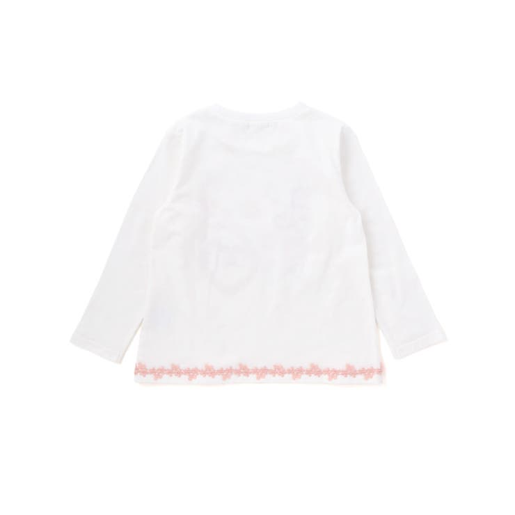 裾レースパッチ刺しゅう天竺長袖Ｔシャツ(80~130cm) | SLAP SLIP | 詳細画像19 