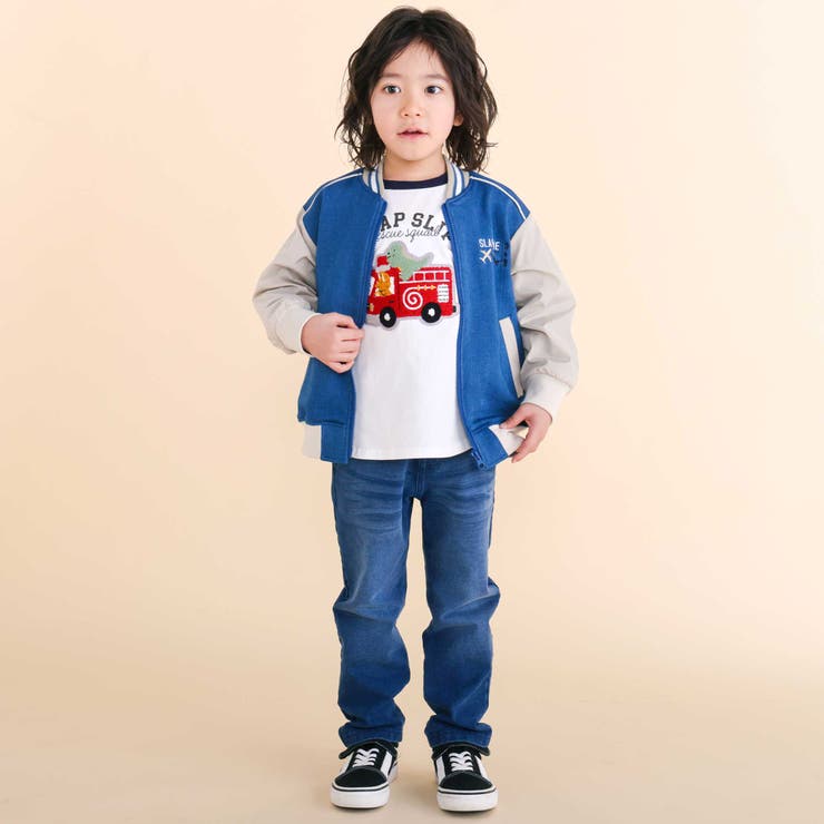 はたらく車サガララグラン天竺長袖Ｔシャツ(80~130cm) | SLAP SLIP | 詳細画像5 