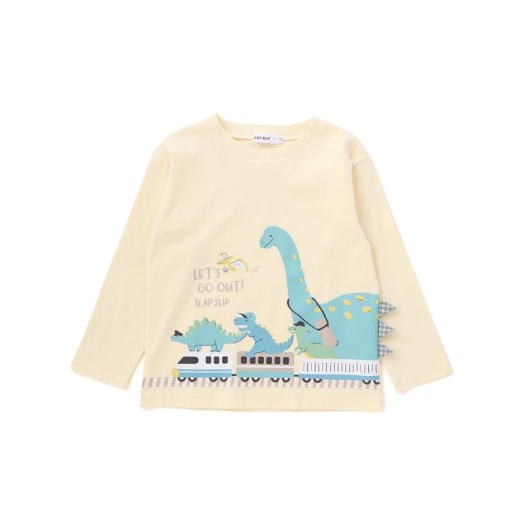 恐竜プリントヒレ付き天竺長袖Ｔシャツ(80~130cm) | SLAP SLIP | 詳細画像4 