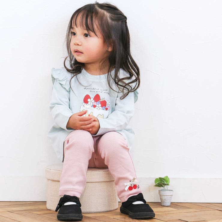 【スララク 防汚加工 オーガニックコットン】ときめきデザイン女の子長袖Tシャツ(… | SLAP SLIP | 詳細画像15 