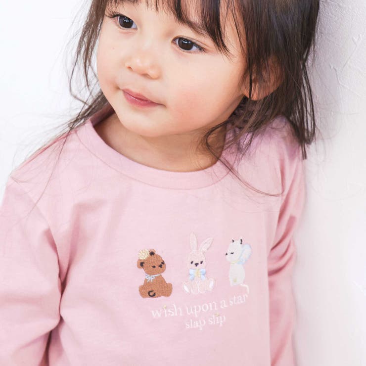 【スララク 防汚加工 オーガニックコットン】ときめきデザイン女の子長袖Tシャツ(… | SLAP SLIP | 詳細画像22 