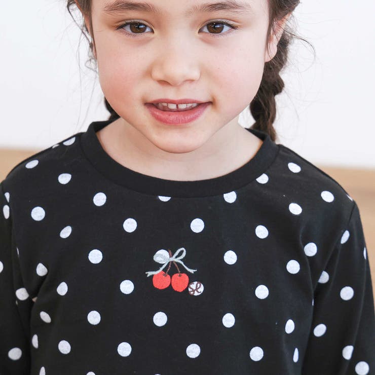 【スララク 防汚加工 オーガニックコットン】ときめきデザイン女の子長袖Tシャツ(… | SLAP SLIP | 詳細画像27 