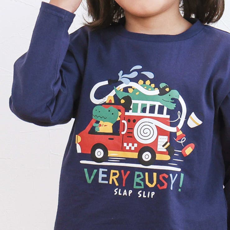 【スララク 防汚加工 オーガニックコットン】わくわくデザイン男の子長袖Tシャツ(… | SLAP SLIP | 詳細画像22 