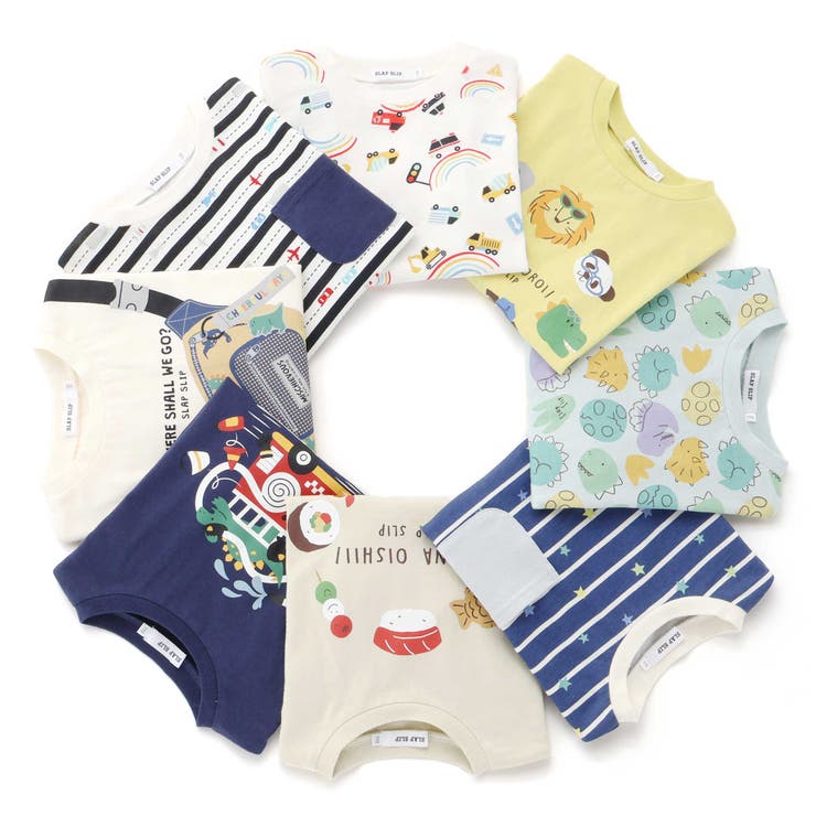 【スララク 防汚加工 オーガニックコットン】わくわくデザイン男の子長袖Tシャツ(… | SLAP SLIP | 詳細画像4 