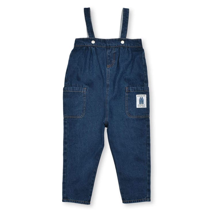 バックプリントハイウエスト風デニムサロペット(80~120cm) | SLAP SLIP | 詳細画像10 