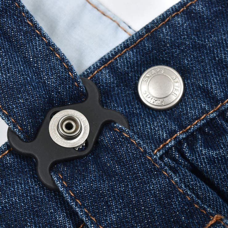 バックプリントハイウエスト風デニムサロペット(80~120cm) | SLAP SLIP | 詳細画像12 