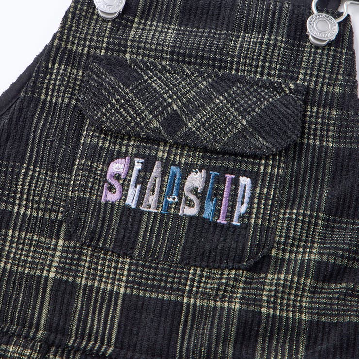 フラップ胸ポケット付きチェックサロペット(80~120cm) | SLAP SLIP | 詳細画像17 