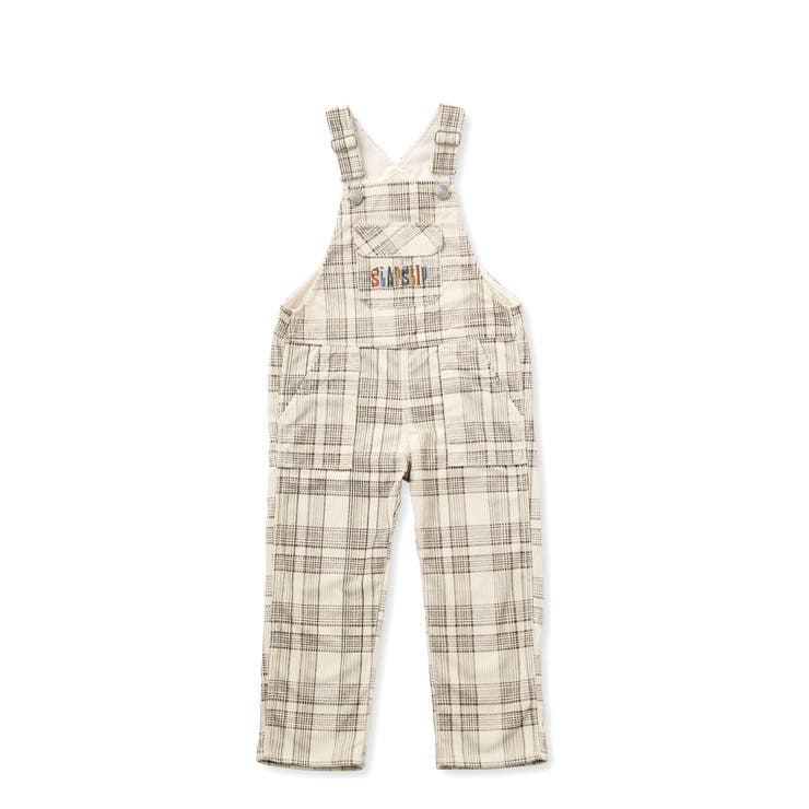 フラップ胸ポケット付きチェックサロペット(80~120cm) | SLAP SLIP | 詳細画像4 