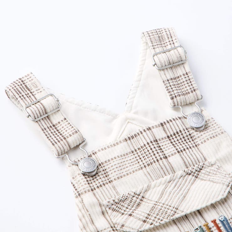 フラップ胸ポケット付きチェックサロペット(80~120cm) | SLAP SLIP | 詳細画像6 