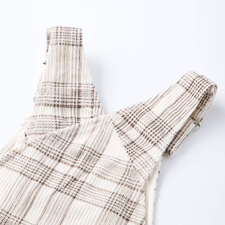 フラップ胸ポケット付きチェックサロペット(80~120cm) | SLAP SLIP | 詳細画像7 