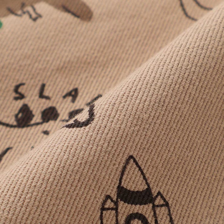 【お揃い】デニムツイル恐竜ロケット総柄サロペット(80~120cm) | SLAP SLIP | 詳細画像17 