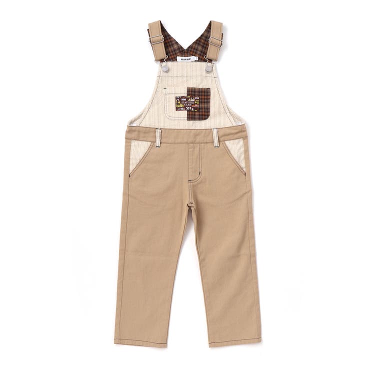 デニムツイルコーデュロイチェック切り替えサロペット(80~120cm) | SLAP SLIP | 詳細画像16 