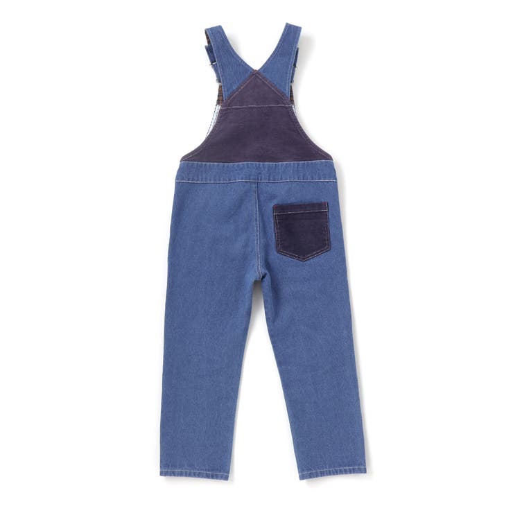 デニムツイルコーデュロイチェック切り替えサロペット(80~120cm) | SLAP SLIP | 詳細画像7 