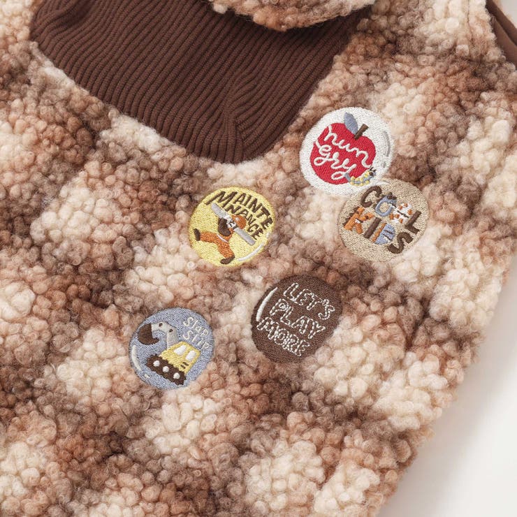 フロントポケットもこもこボアサロペット(80~110cm) | SLAP SLIP | 詳細画像19 