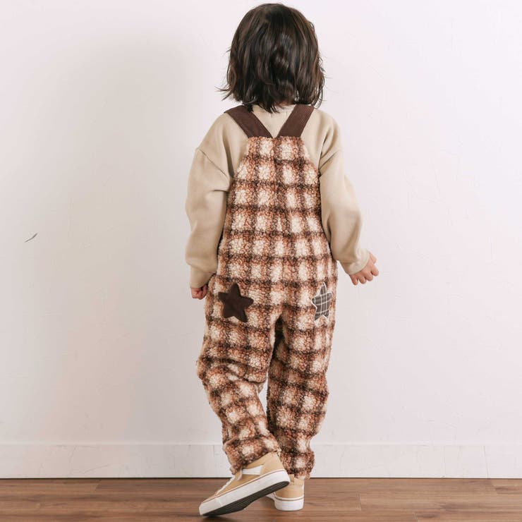 フロントポケットもこもこボアサロペット(80~110cm) | SLAP SLIP | 詳細画像3 