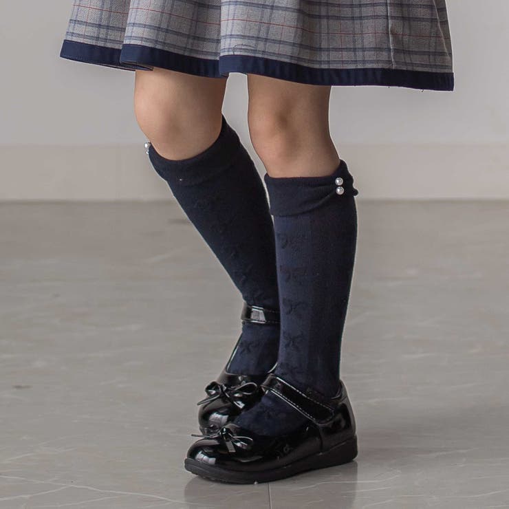 パールビーズ付き折り返しリボンハイソックス(13~21cm) | SLAP SLIP | 詳細画像3 