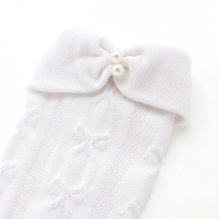 パールビーズ付き折り返しリボンハイソックス(13~21cm) | SLAP SLIP | 詳細画像5 