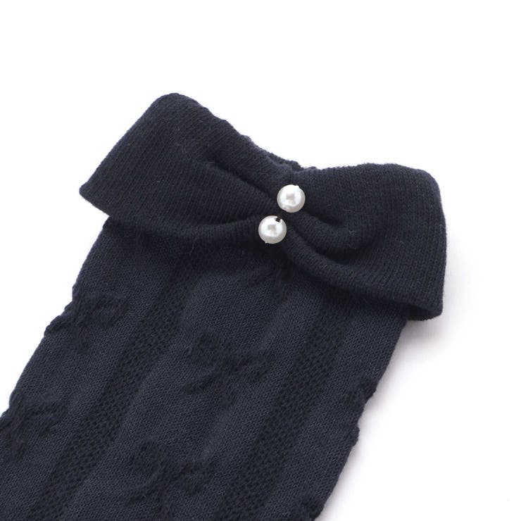 パールビーズ付き折り返しリボンハイソックス(13~21cm) | SLAP SLIP | 詳細画像9 