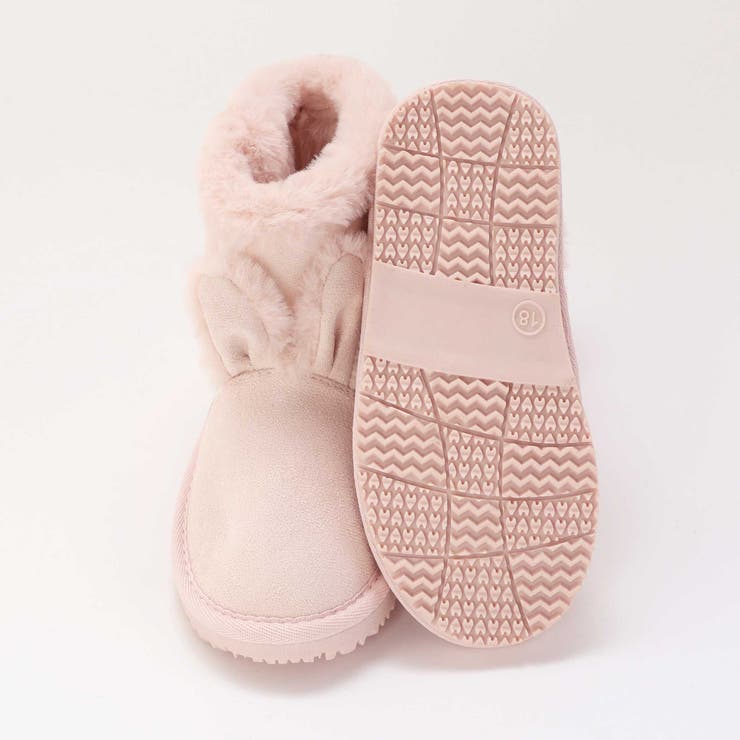 ウサギクマアニマル耳付きムートンブーツ(15~18cm) | SLAP SLIP | 詳細画像12 