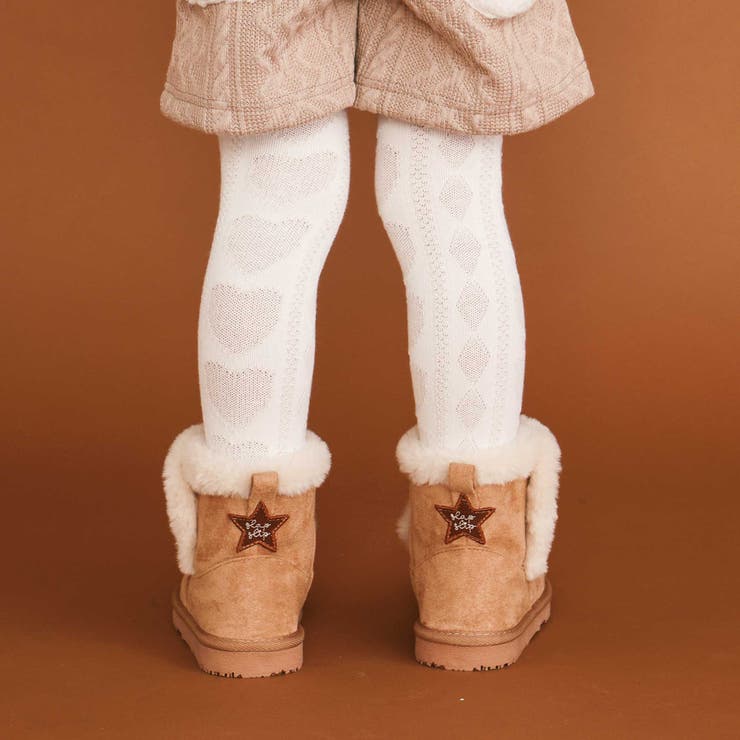 ウサギクマアニマル耳付きムートンブーツ(15~18cm) | SLAP SLIP | 詳細画像3 