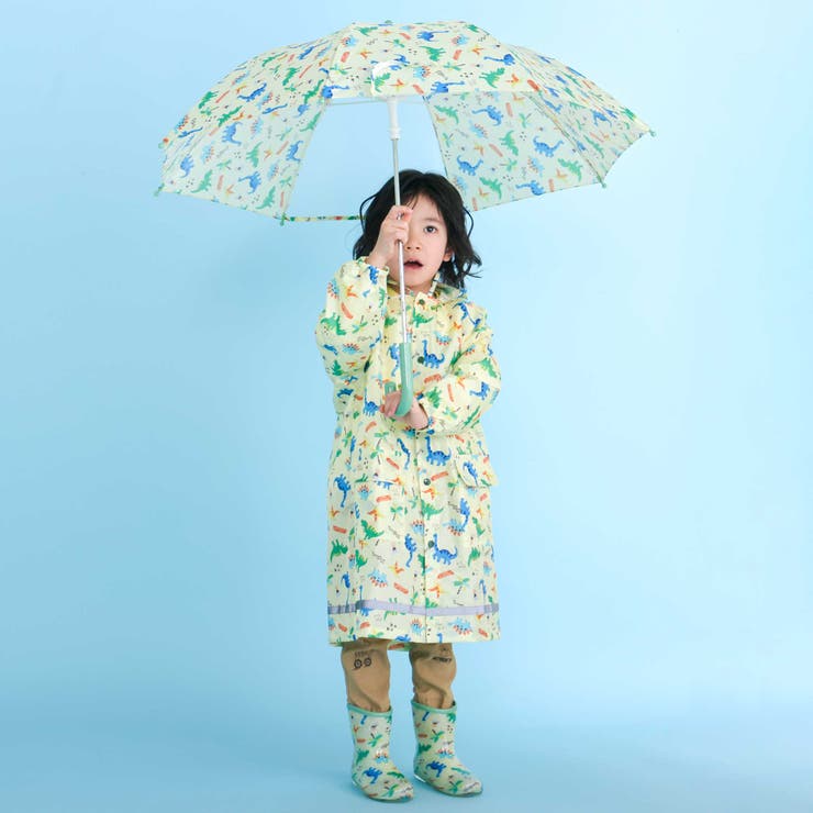 【お揃い】はたらくくるま花柄恐竜プリント総柄レインブーツ(13~18cm) | SLAP SLIP | 詳細画像4 