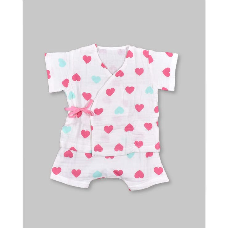 ハート柄 | ガーゼカシュクールスーツ | SLAP SLIP