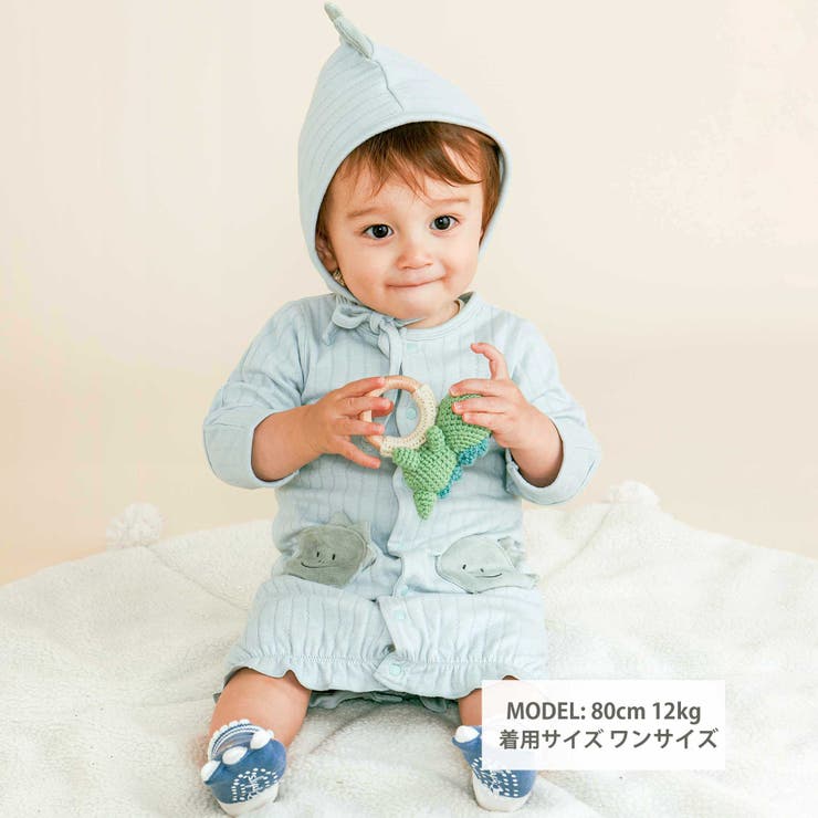 アニマルウサギクマ恐竜2WAYロンパース+帽子2点セットベビー(50~70cm) | SLAP SLIP | 詳細画像2 