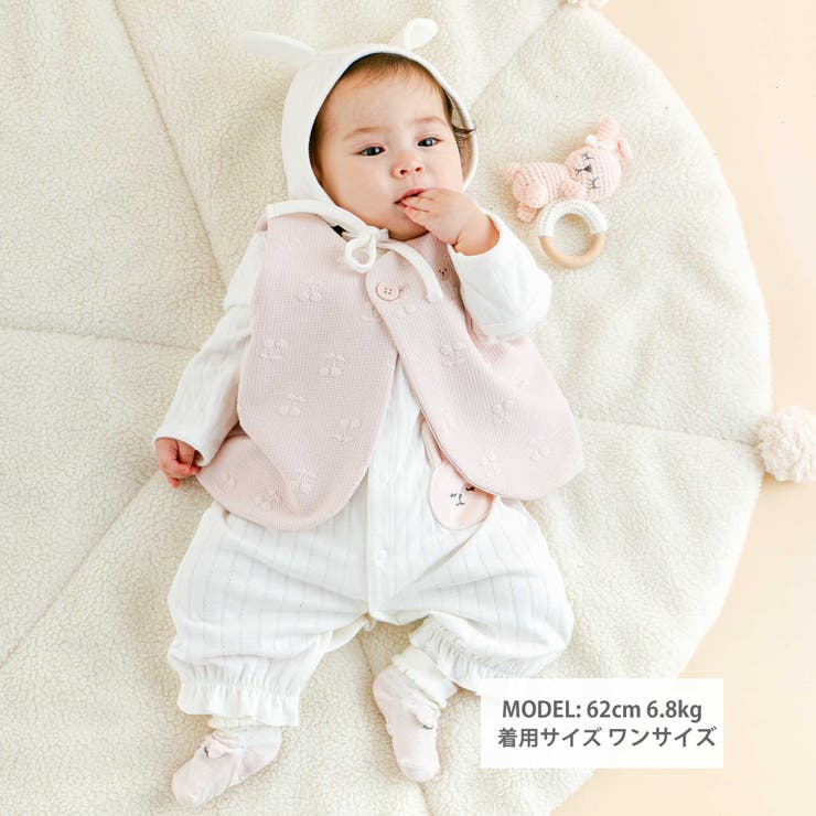 アニマルウサギクマ恐竜2WAYロンパース+帽子2点セットベビー(50~70cm) | SLAP SLIP | 詳細画像3 