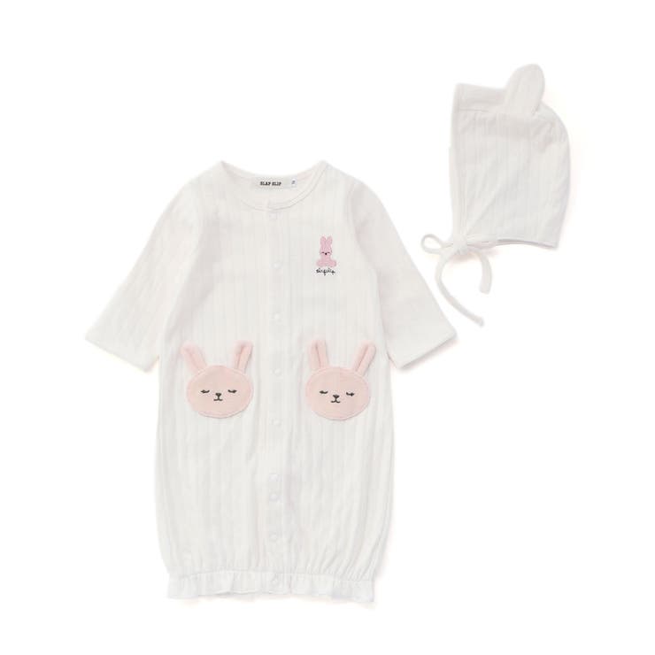 アニマルウサギクマ恐竜2WAYロンパース+帽子2点セットベビー(50~70cm) | SLAP SLIP | 詳細画像4 