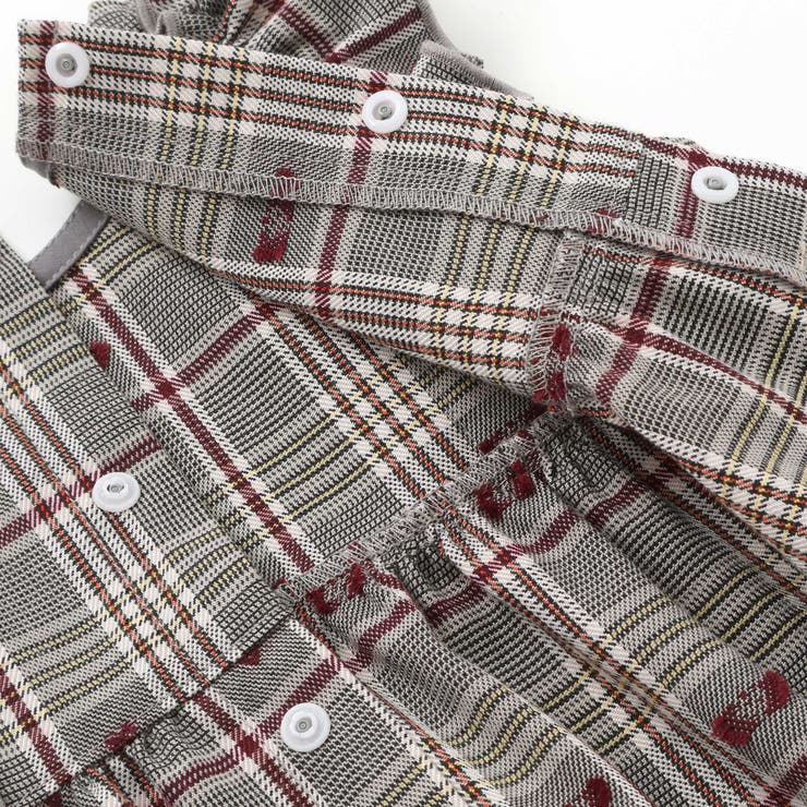 肩フリルリボンチェックワンピース+ブルマセットアップベビー | SLAP SLIP | 詳細画像10 