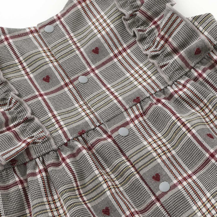 肩フリルリボンチェックワンピース+ブルマセットアップベビー | SLAP SLIP | 詳細画像11 