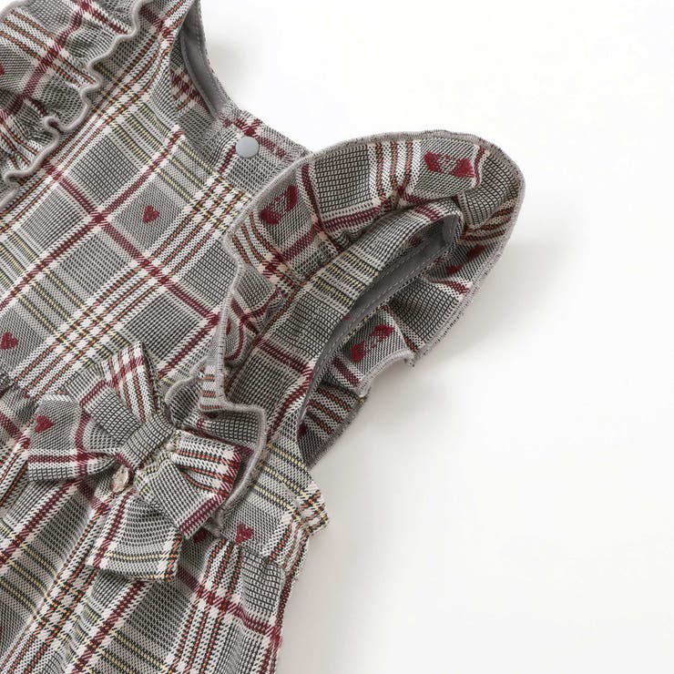 肩フリルリボンチェックワンピース+ブルマセットアップベビー | SLAP SLIP | 詳細画像7 