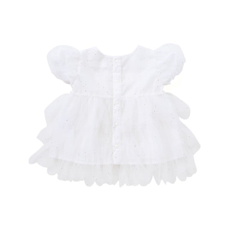 【お揃い】スカラップチュールスカートドッキングワンピース+ブルマセットアップベビ… | SLAP SLIP | 詳細画像4 