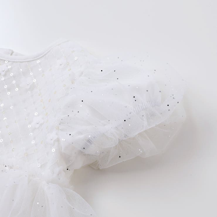 【お揃い】スカラップチュールスカートドッキングワンピース+ブルマセットアップベビ… | SLAP SLIP | 詳細画像7 