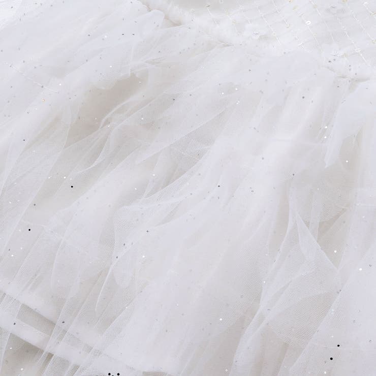 【お揃い】スカラップチュールスカートドッキングワンピース+ブルマセットアップベビ… | SLAP SLIP | 詳細画像8 