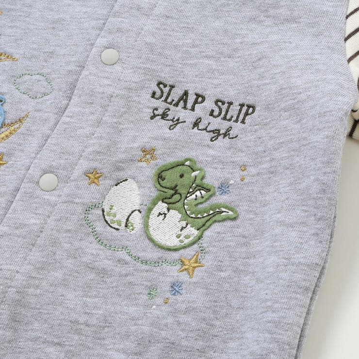 ドラゴン刺しゅうロンパース+お顔スタイ2点セットベビー(60~80cm) | SLAP SLIP | 詳細画像9 