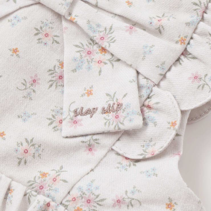 花柄無地コーデュロイ肩フリルリボンモチーフワンピース+ブルマセットアップベビー | SLAP SLIP | 詳細画像13 