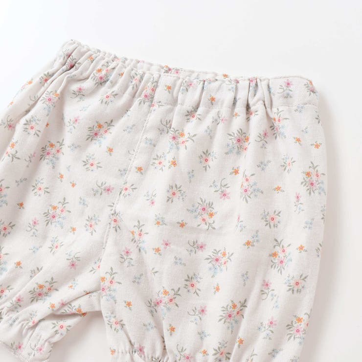 花柄無地コーデュロイ肩フリルリボンモチーフワンピース+ブルマセットアップベビー | SLAP SLIP | 詳細画像16 