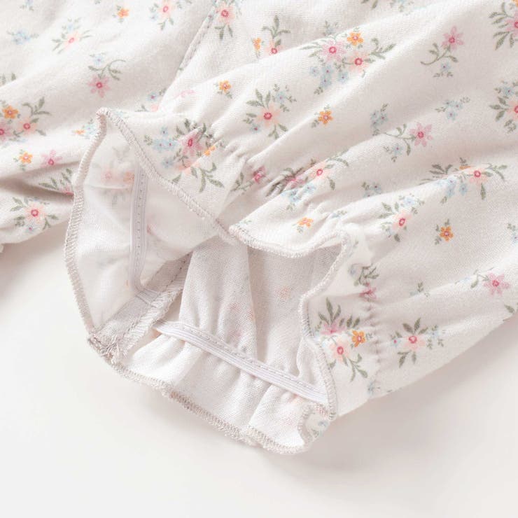 花柄無地コーデュロイ肩フリルリボンモチーフワンピース+ブルマセットアップベビー | SLAP SLIP | 詳細画像18 