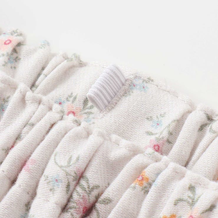 花柄無地コーデュロイ肩フリルリボンモチーフワンピース+ブルマセットアップベビー | SLAP SLIP | 詳細画像19 