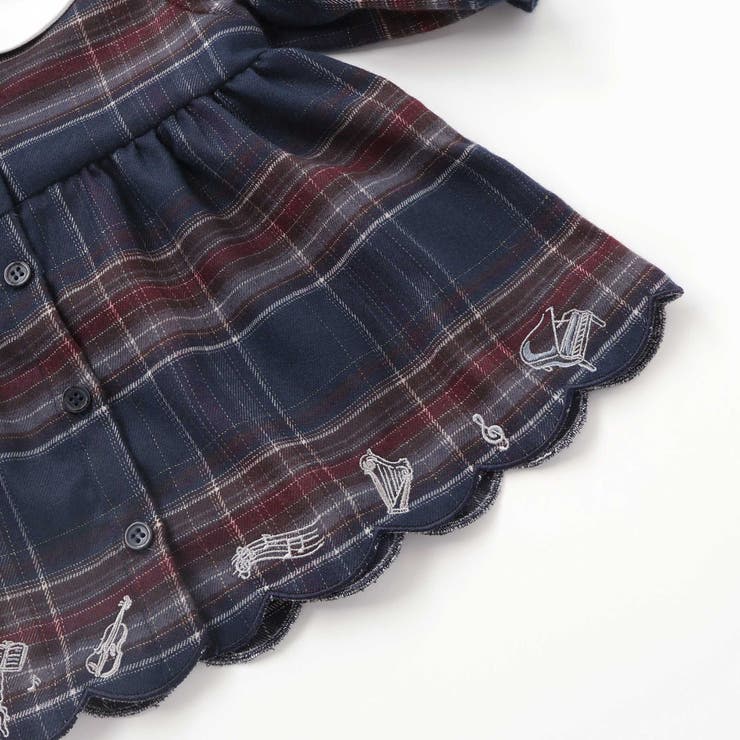 【お揃い】チェックワンピース+シンプルレギンス2点セット(70~80cm) | SLAP SLIP | 詳細画像10 