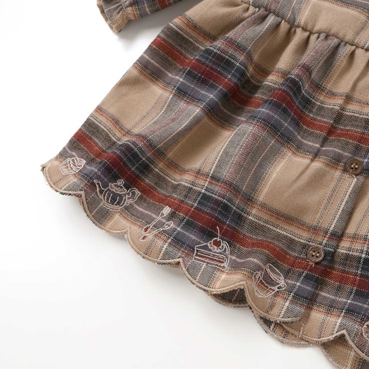 【お揃い】チェックワンピース+シンプルレギンス2点セット(70~80cm) | SLAP SLIP | 詳細画像20 