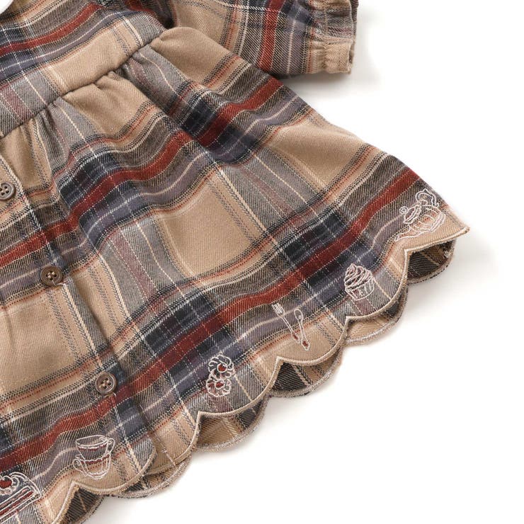 【お揃い】チェックワンピース+シンプルレギンス2点セット(70~80cm) | SLAP SLIP | 詳細画像21 