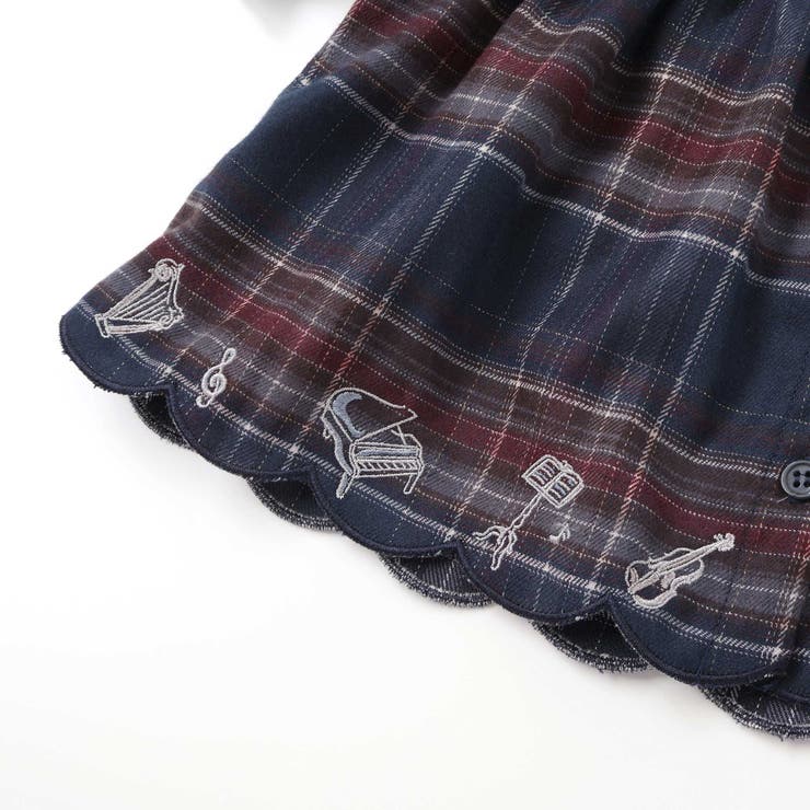 【お揃い】チェックワンピース+シンプルレギンス2点セット(70~80cm) | SLAP SLIP | 詳細画像9 