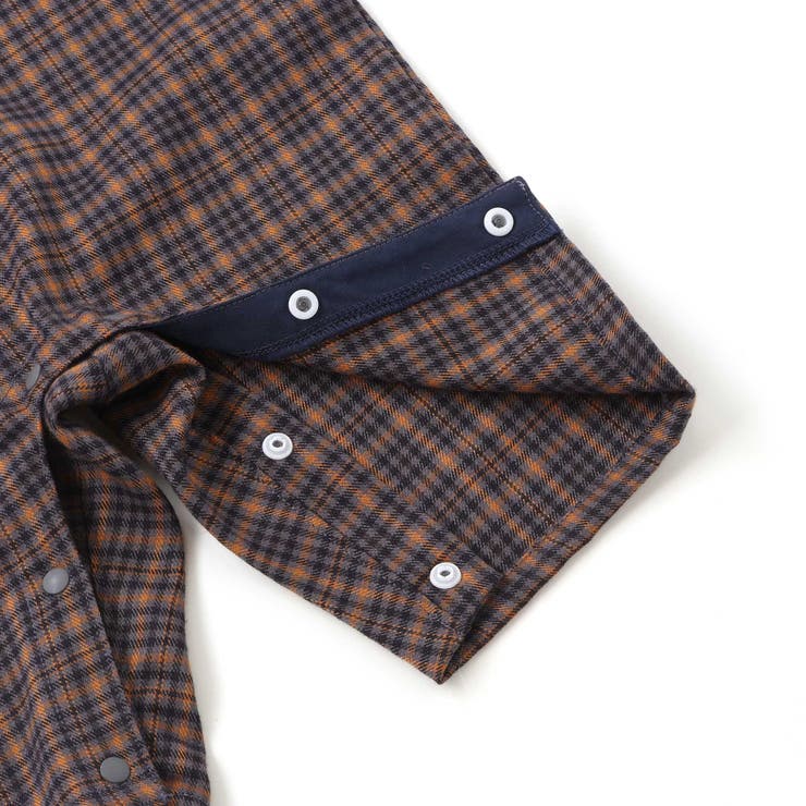 アニマルイヌ恐竜プリントボディミニ+チェックサロペット(70~80cm) | SLAP SLIP | 詳細画像16 