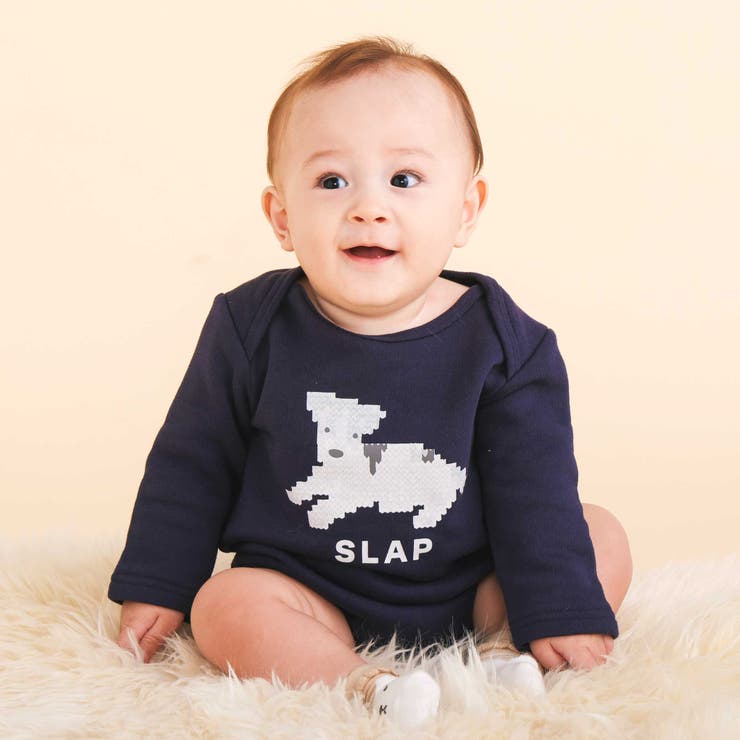 アニマルイヌ恐竜プリントボディミニ+チェックサロペット(70~80cm) | SLAP SLIP | 詳細画像26 