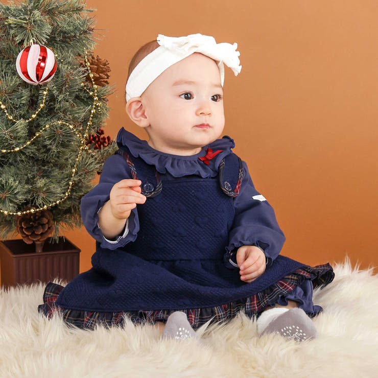 ハートキルトジャンパースカート＆ロンパース2点セットベビー(70~80cm) | SLAP SLIP | 詳細画像1 