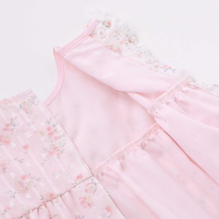 花柄シフォンレースワンピース+フリルブルマセットアップベビー(70~80cm) | SLAP SLIP | 詳細画像12 